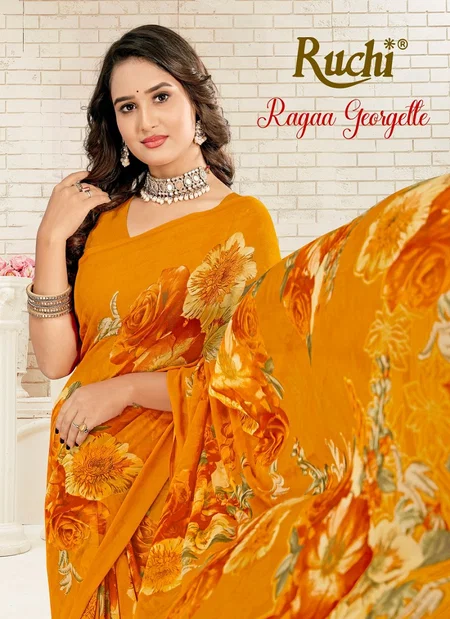 Ragaa Georgette 24 By Ruchi Printed Saree Wholesale Market In Surat